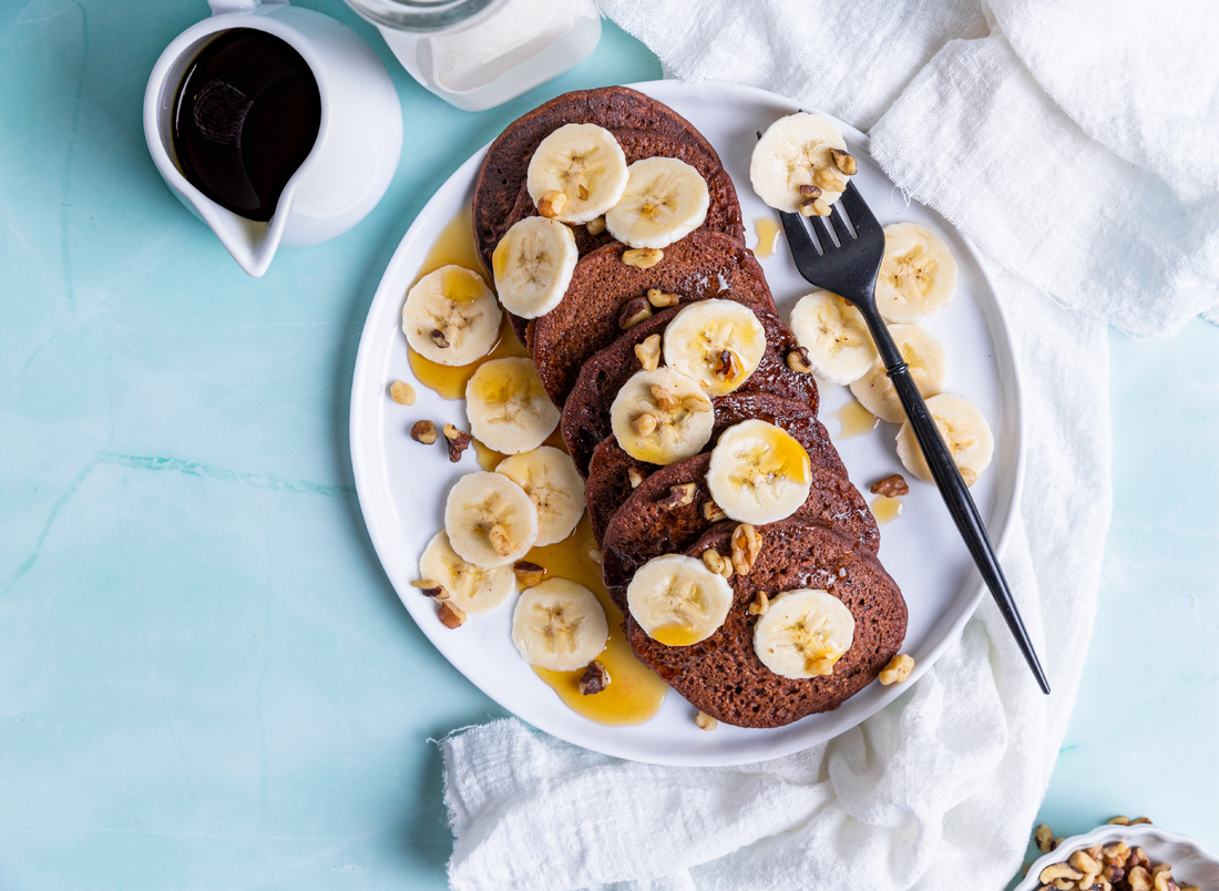 Chocolate Blender Protein Pancakes