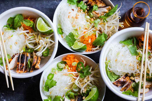 Vietnamese chicken vermicelli salad